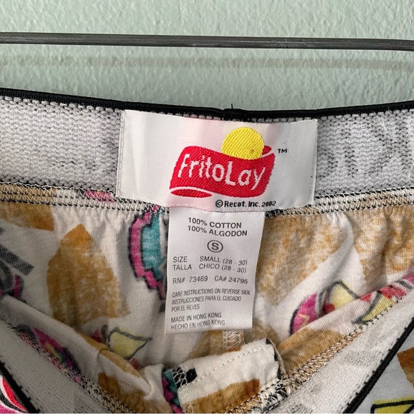🦞3/$30🦞 Frito Lay | Y2k 2002 Tostitos “Dig In. Kick Back.” Chips Lounge Pants - Picture 7 of 9